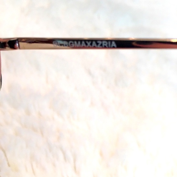 BCBG Max Azria Classic Gold Aviator Sunglasses Pink lenses New - Picture 4 of 8